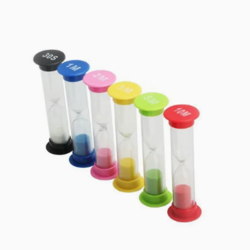 カラフル砂時計6個セット｜サウナタイムを楽しむ