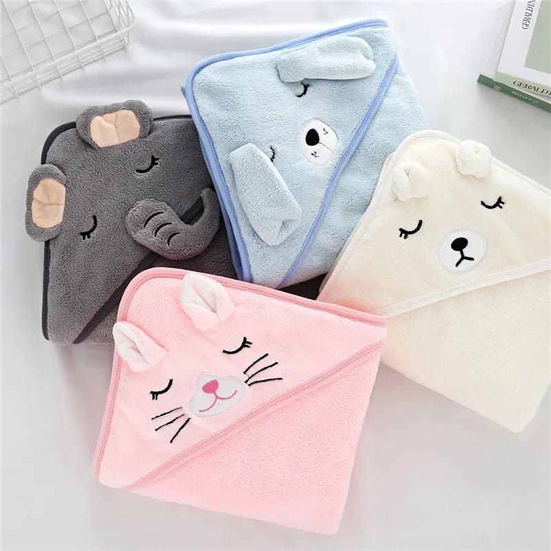 赤ちゃん用超ソフトバスタオルローブ