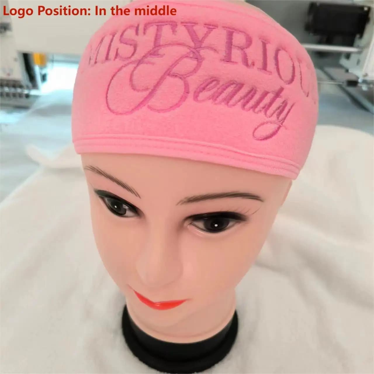 AhSNME 10 個カスタマイズロゴ白ヘアバンド美容院タオル浴室モノグラム文字スパヘッドバンドマイクロファイバータオル - AliExpress 15