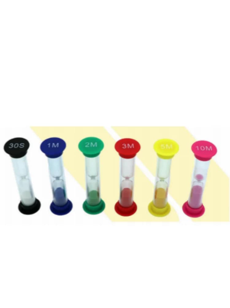 カラフル砂時計6個セット｜サウナタイムを楽しむ