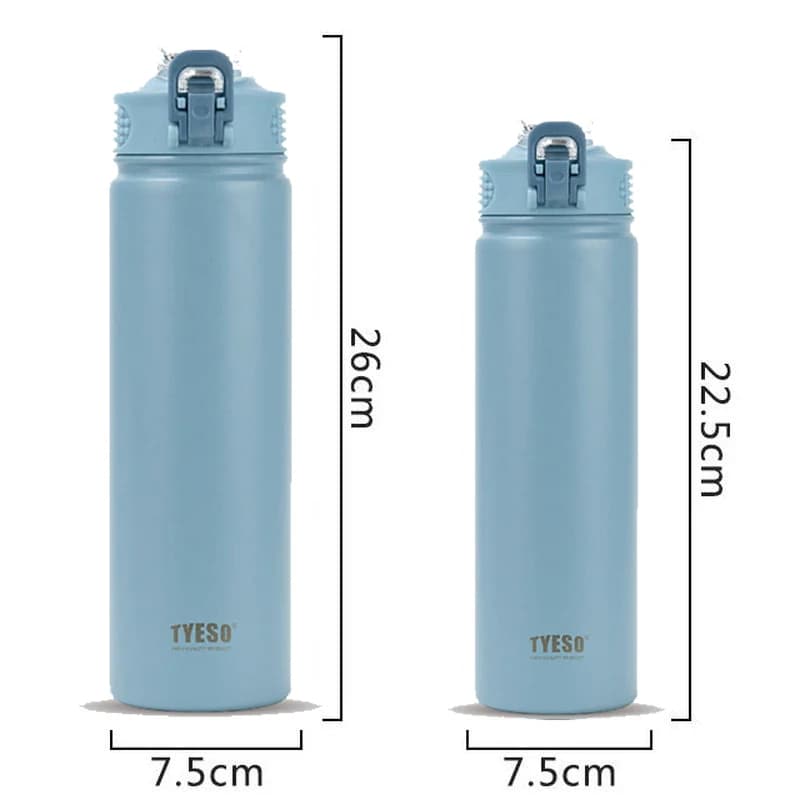 ストロー付きステンレス魔法瓶 600/750ML