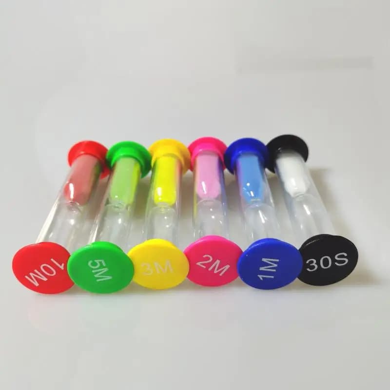 カラフル砂時計6個セット｜サウナタイムを楽しむ