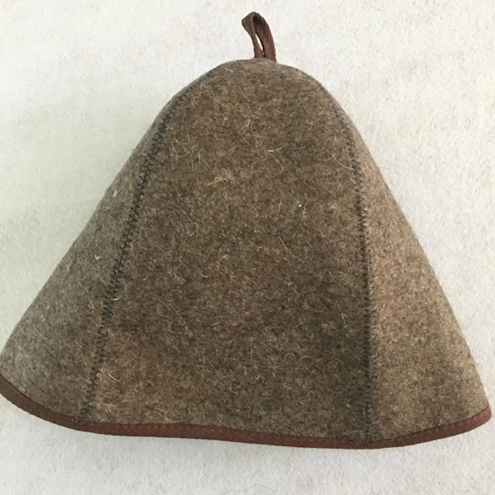 1x サウナハット 3 ミリメートル厚さの抗熱ヘッドギアバーニャロシアスタイルウールフェルトシャワーキャップ男性女性シャワー入浴アクセサリー - AliExpress 15