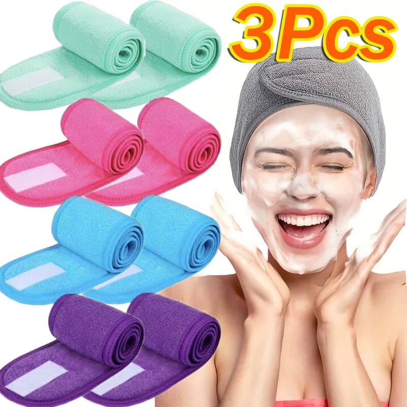 調節可能なヘッドバンド女性スパワイドヘアバンドヨガバスシャワー化粧洗顔化粧品ヘッドバンドソフトタオルヘアアクセサリー - AliExpress 200000297