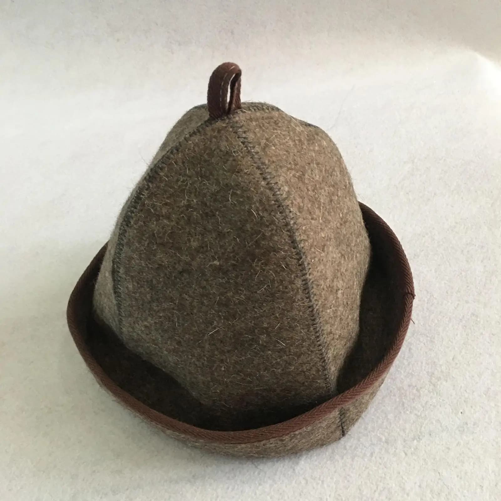 1x サウナハット 3 ミリメートル厚さの抗熱ヘッドギアバーニャロシアスタイルウールフェルトシャワーキャップ男性女性シャワー入浴アクセサリー - AliExpress 15