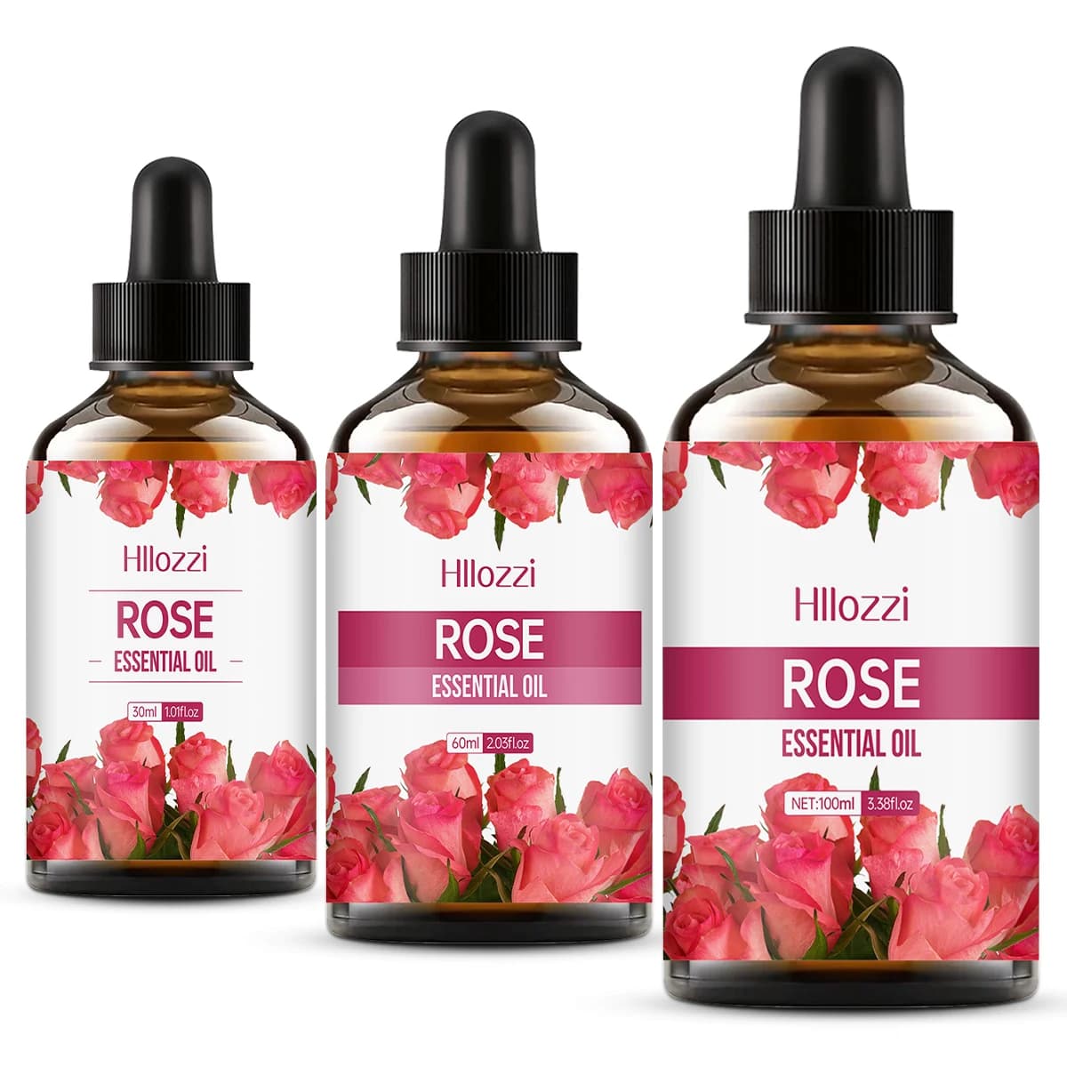 100ml/60ml/30ml ローズ エッセンシャルオイル スキンケア フレグランス アロマセラピー エッセンシャルオイル 香水 マッサージ 保湿オイル - AliExpress 66